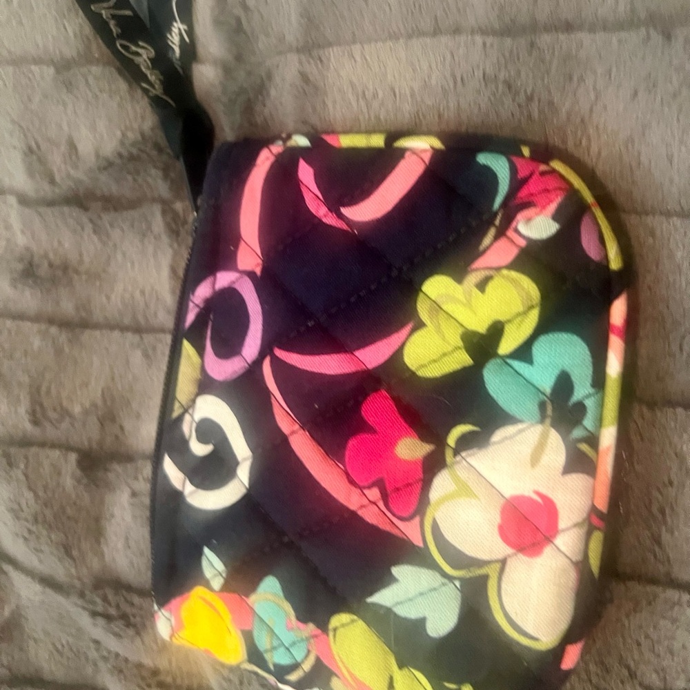 Vera Bradley Vibrant Floral Quilted Pouch
